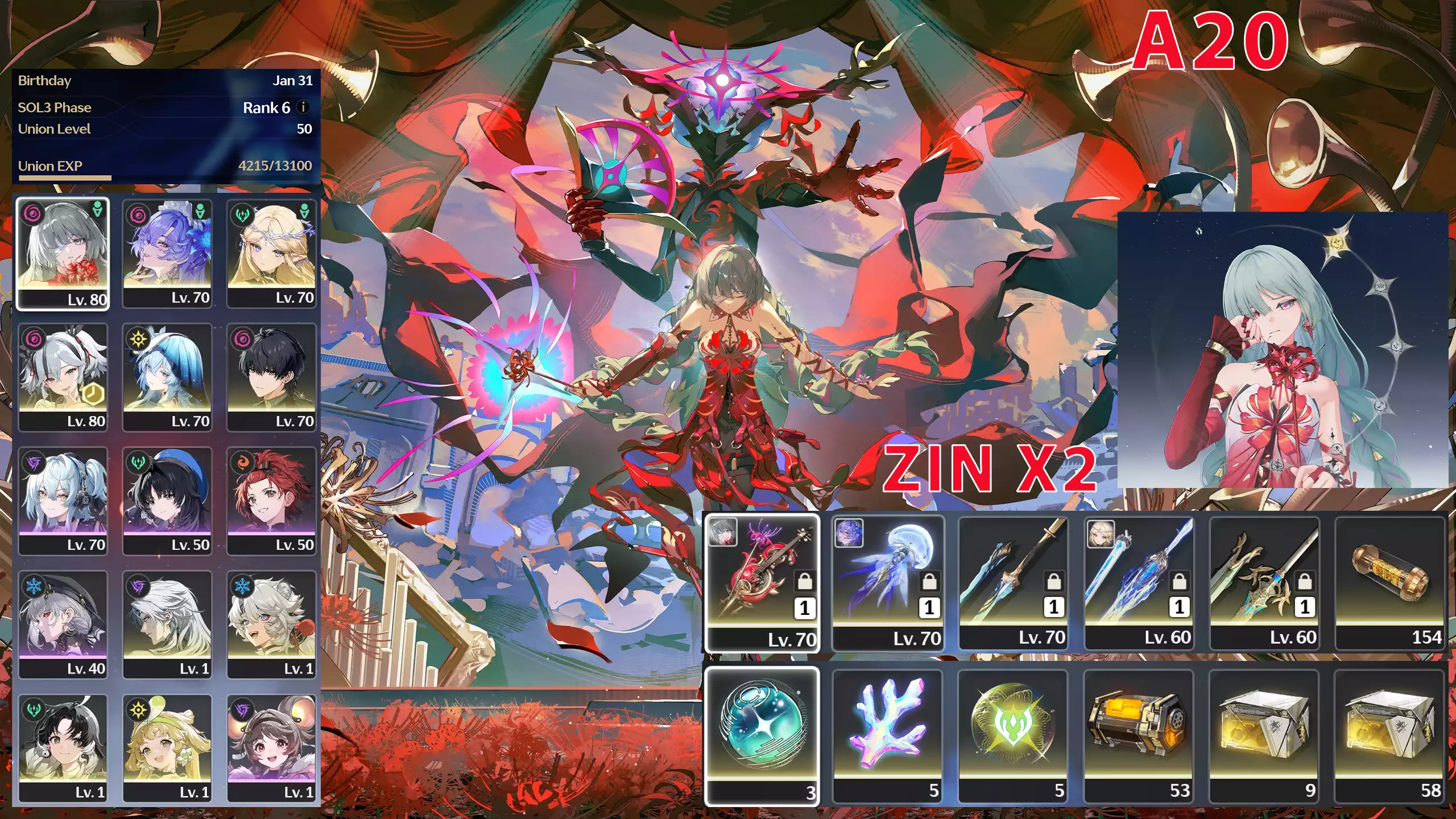 Phrolova c1r1 + Cantarella c0r1 + Cartethyia c0r1 + Shore c0